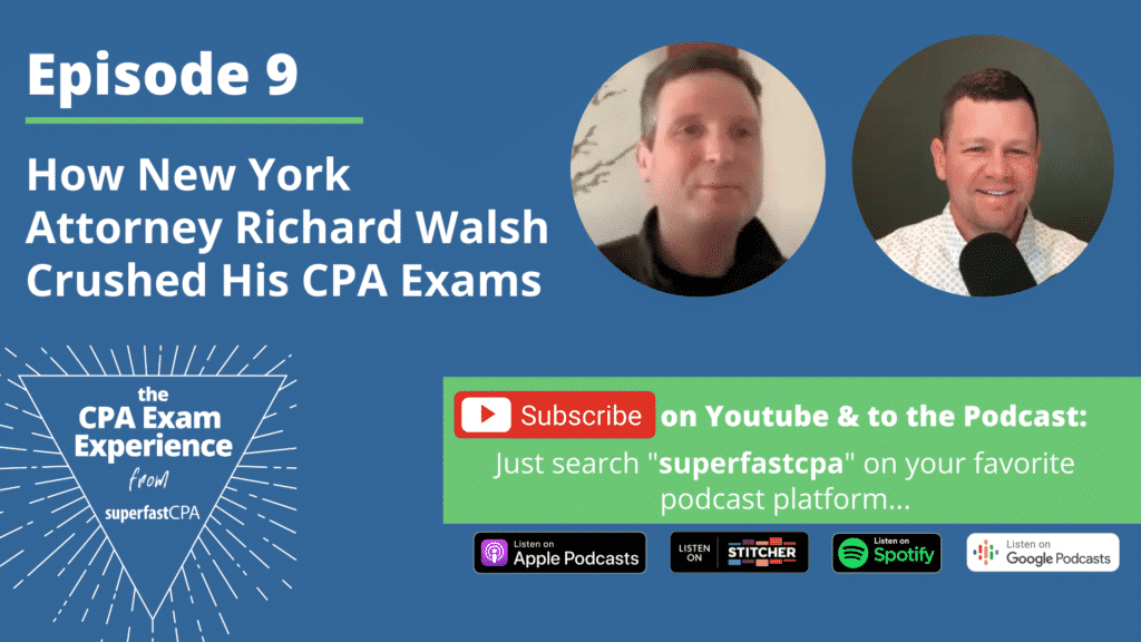 how richard walsh passed his cpa exams