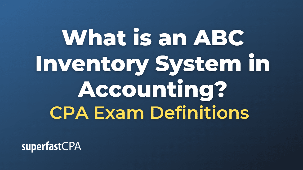 Abc Inventory System