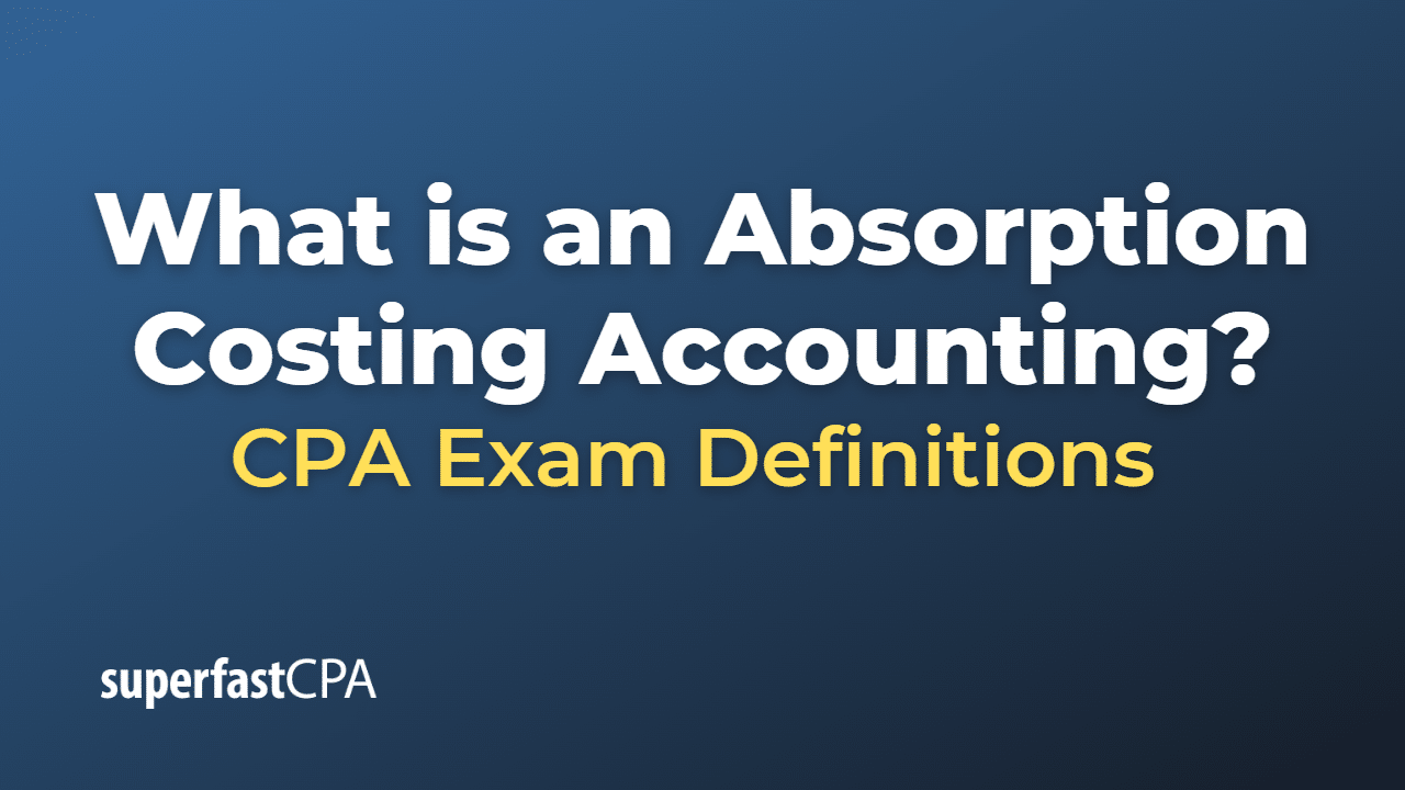 Absorption Costing