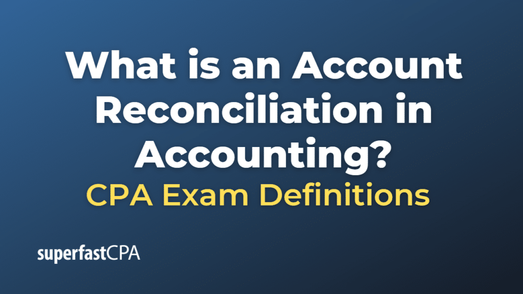 Account Reconciliation