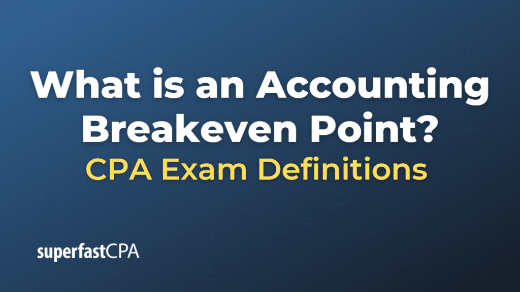 Accounting Breakeven Point