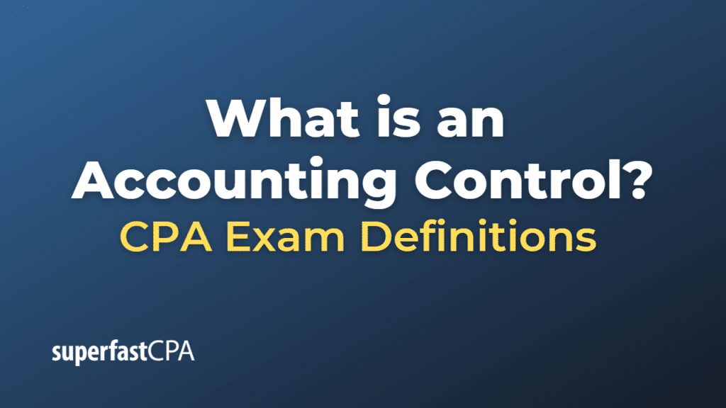 Accounting Control