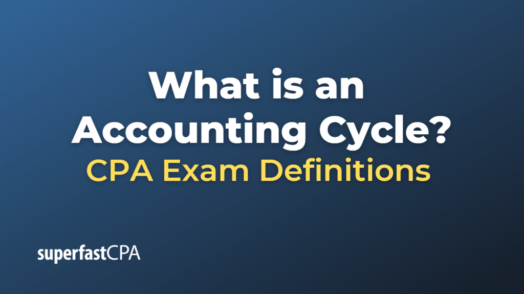 Accounting Cycle