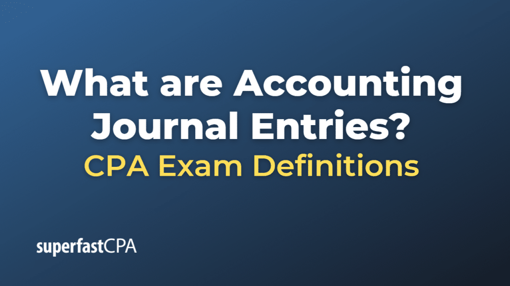 Accounting Journal Entries