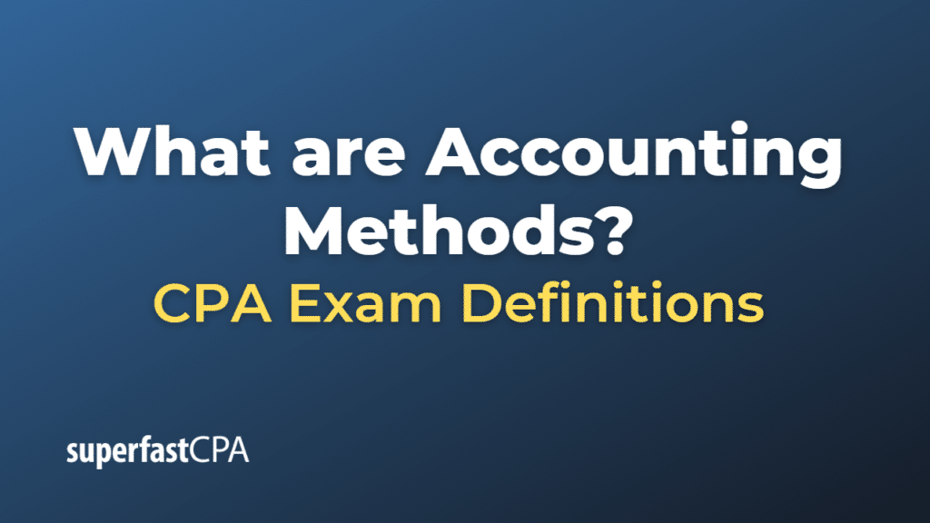 Accounting Methods