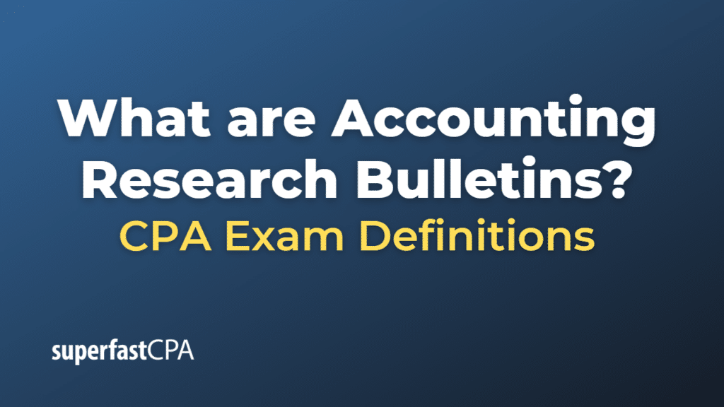 Accounting Research Bulletins