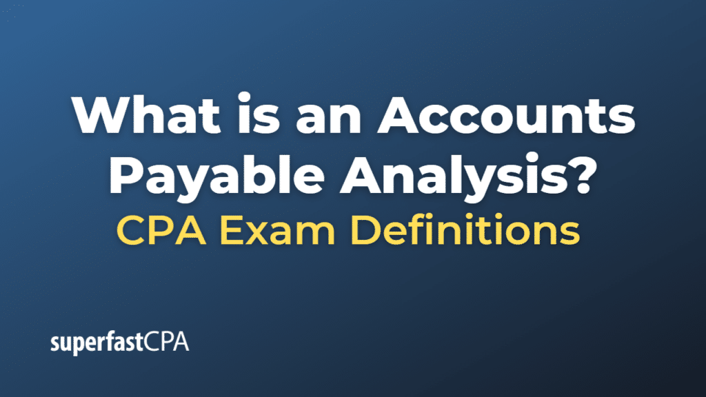 Accounts Payable Analysis