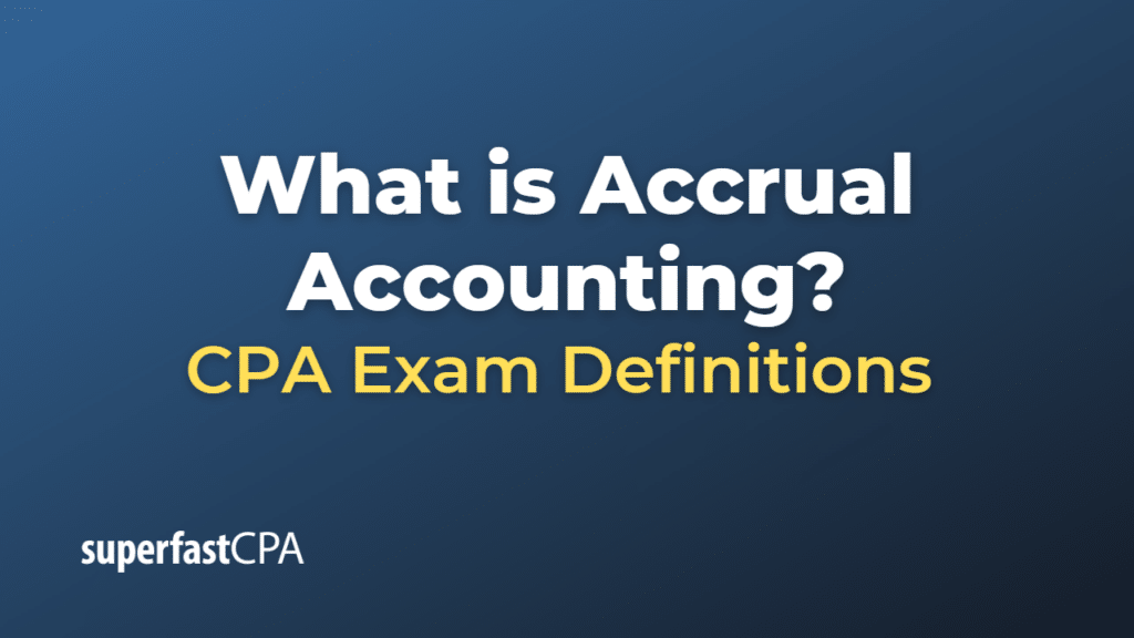 Accrual Accounting