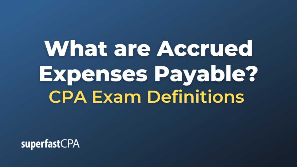 Accrued Expenses Payable