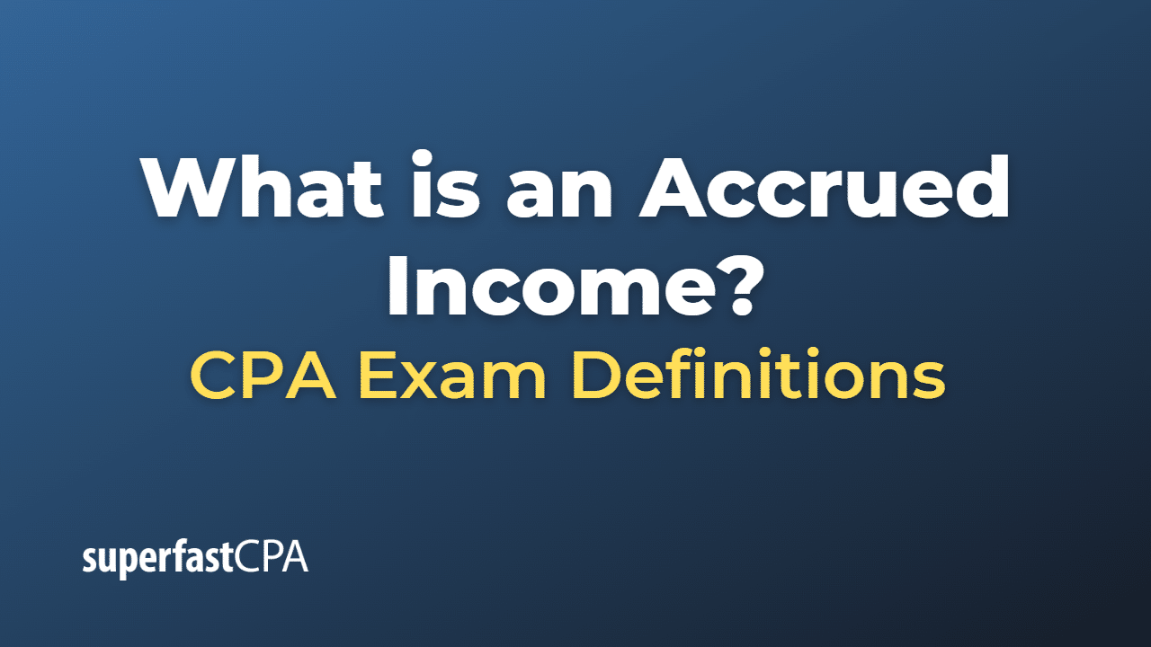 Accrued Income