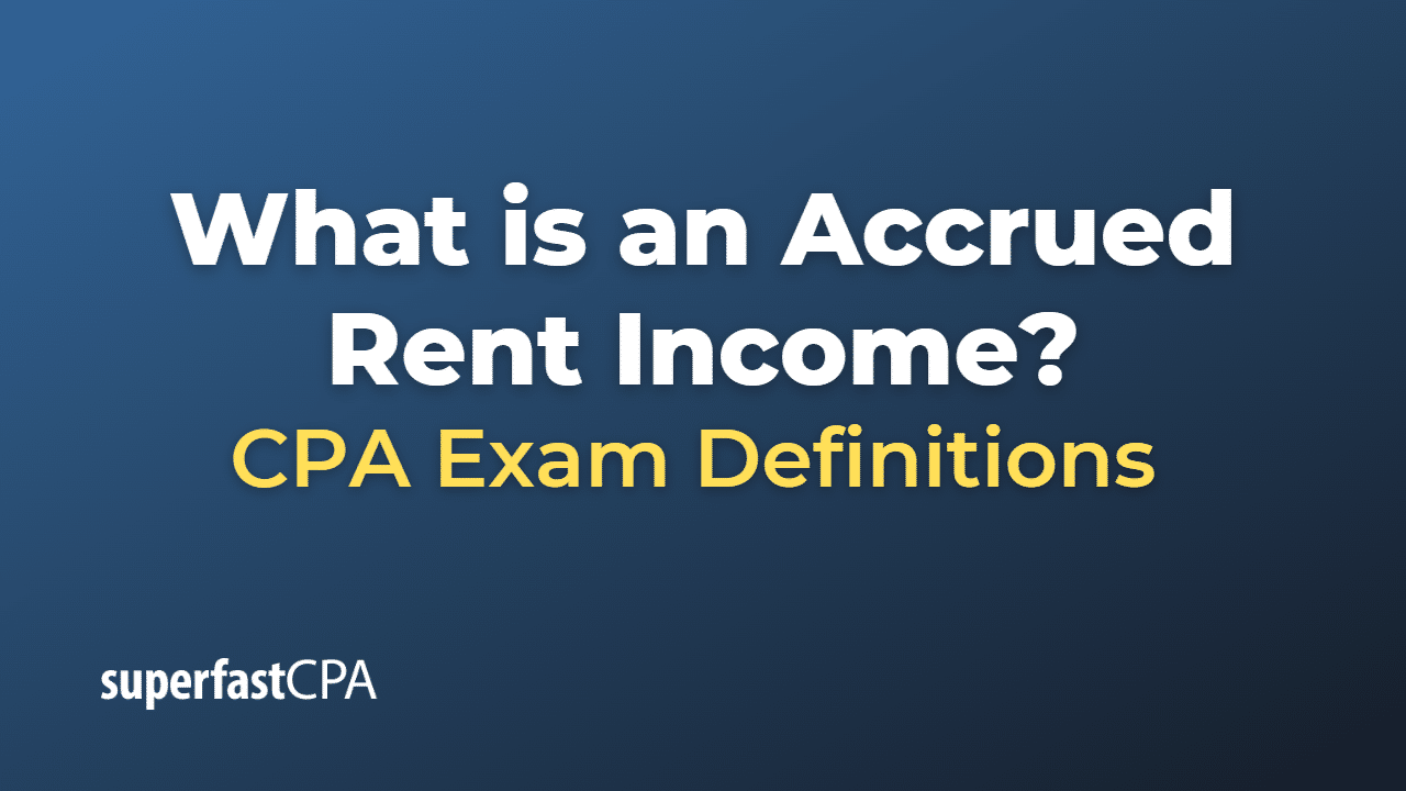 Accrued Rent Income