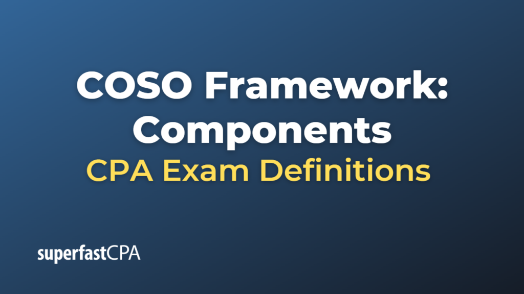 COSO Framework Components CPA Exam