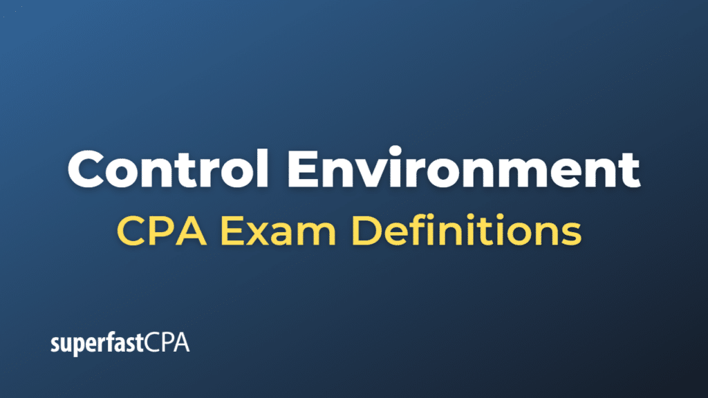 Control Environment CPA Exam