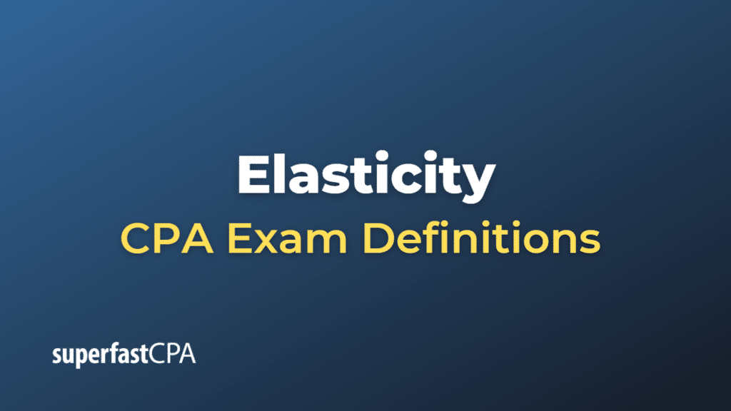 Elasticity CPA Exam