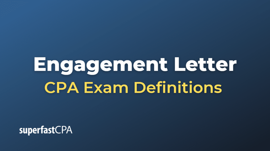 Engagement Letter CPA Exam