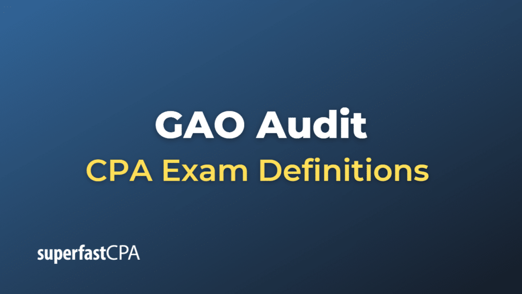 GAO Audit CPA Exam