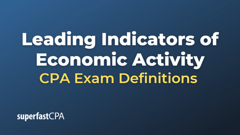 Leading Indicators of Economic Activity – CPA Exam Definitions ...