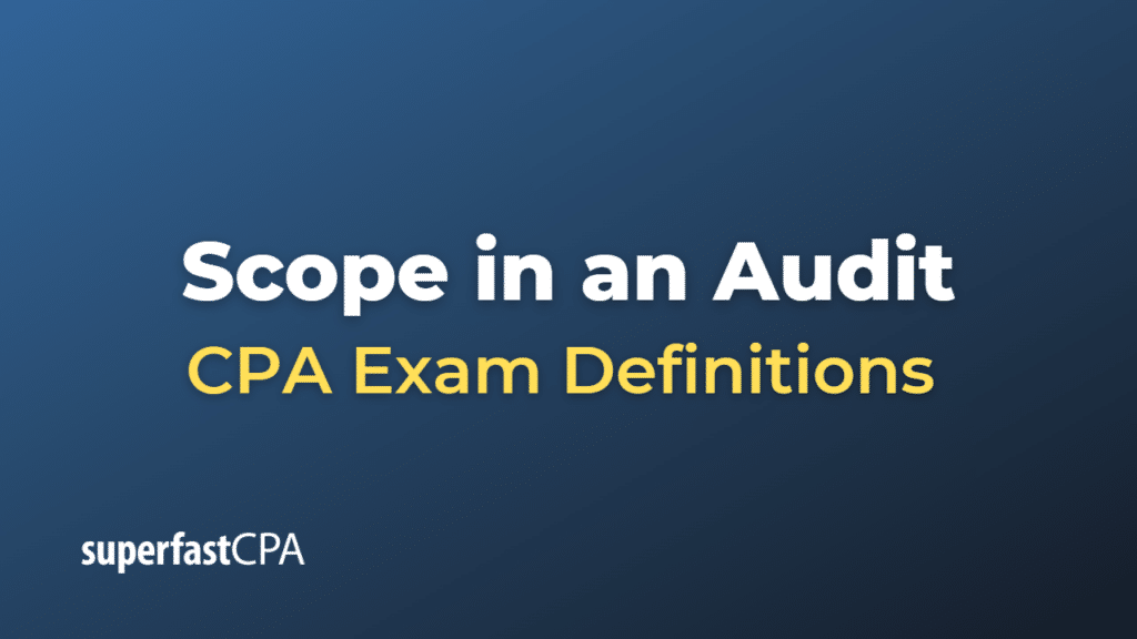 Scope in an Audit CPA Exam