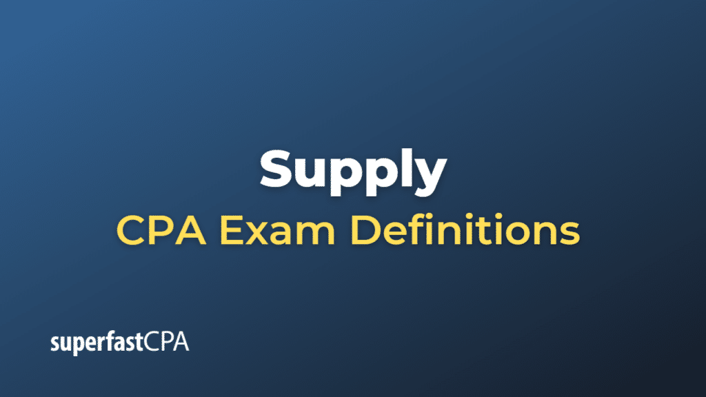 Supply CPA Exam