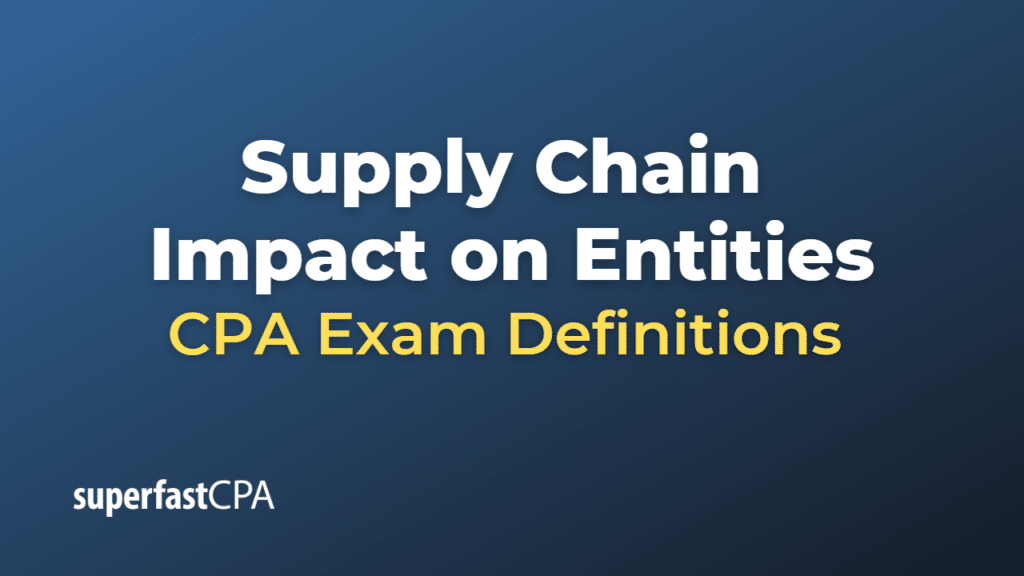 Supply Chain Impact on Entities CPA Exam