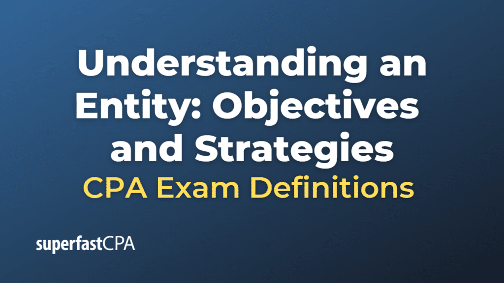 Understanding an Entity Objectives and Strategies CPA Exam