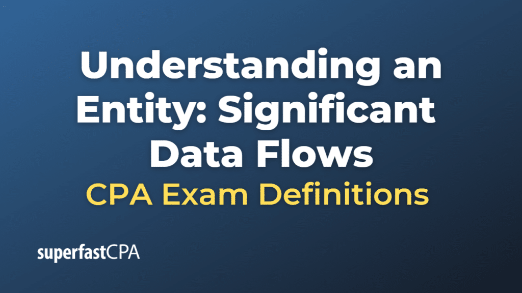 Understanding an Entity Significant Data Flows CPA Exam