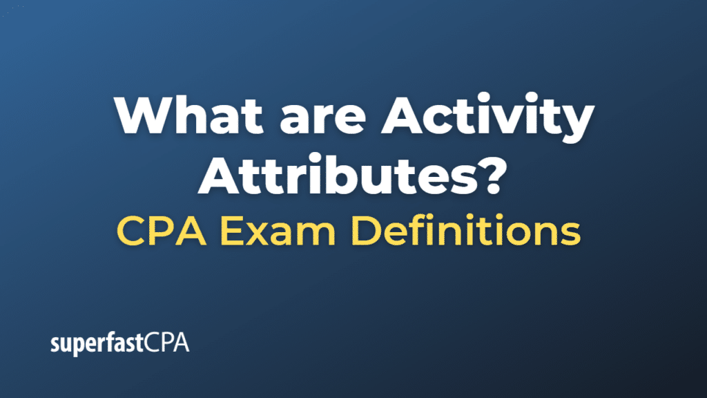 Activity Attributes