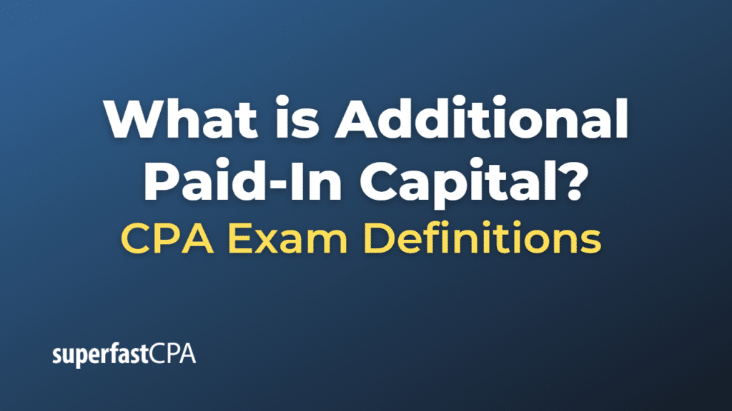 Additional Paid-In Capital