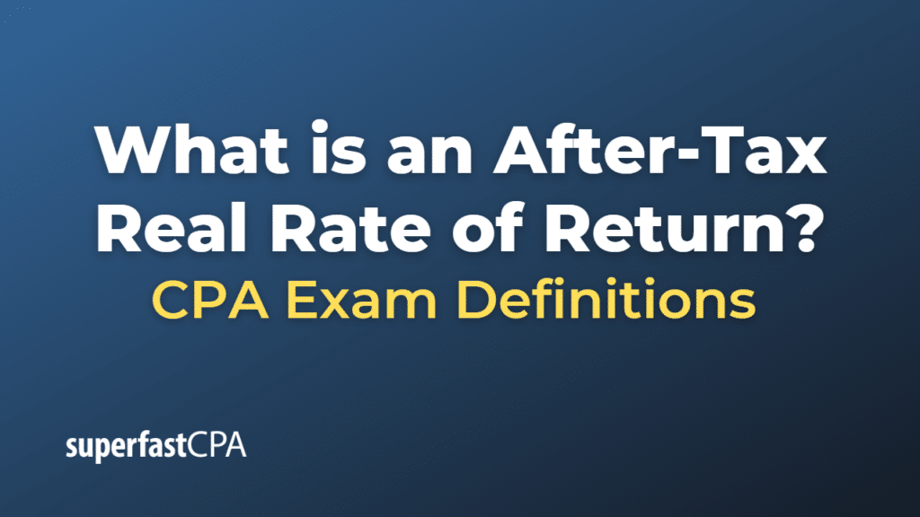 After-Tax Real Rate of Return