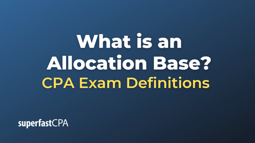Allocation Base