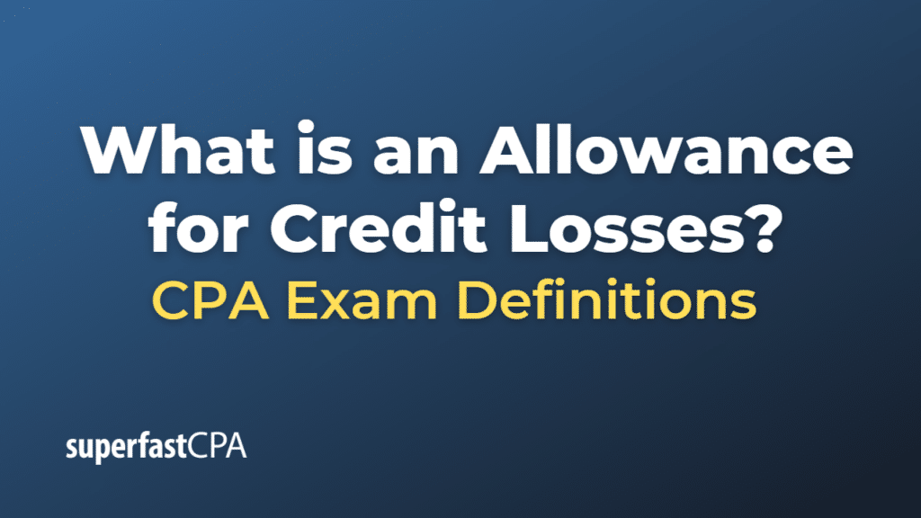 Allowance for Credit Losses