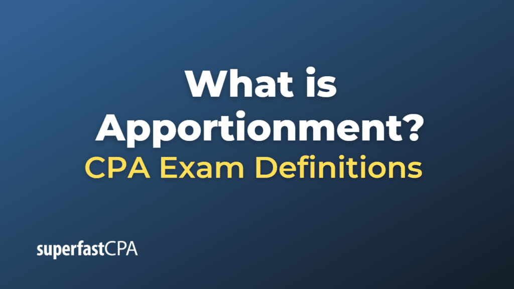 Apportionment