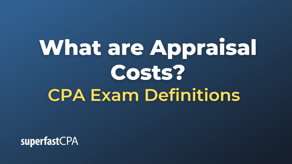 Appraisal Costs