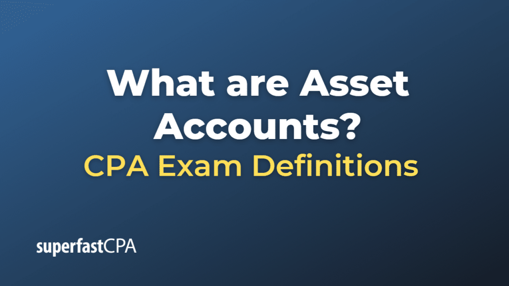 Asset Accounts