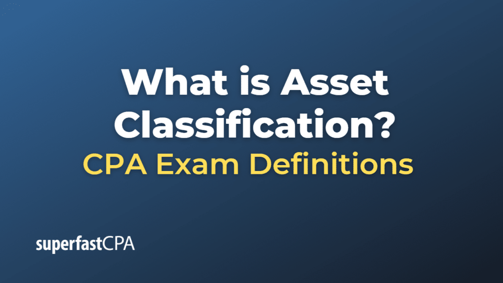 Asset Classification