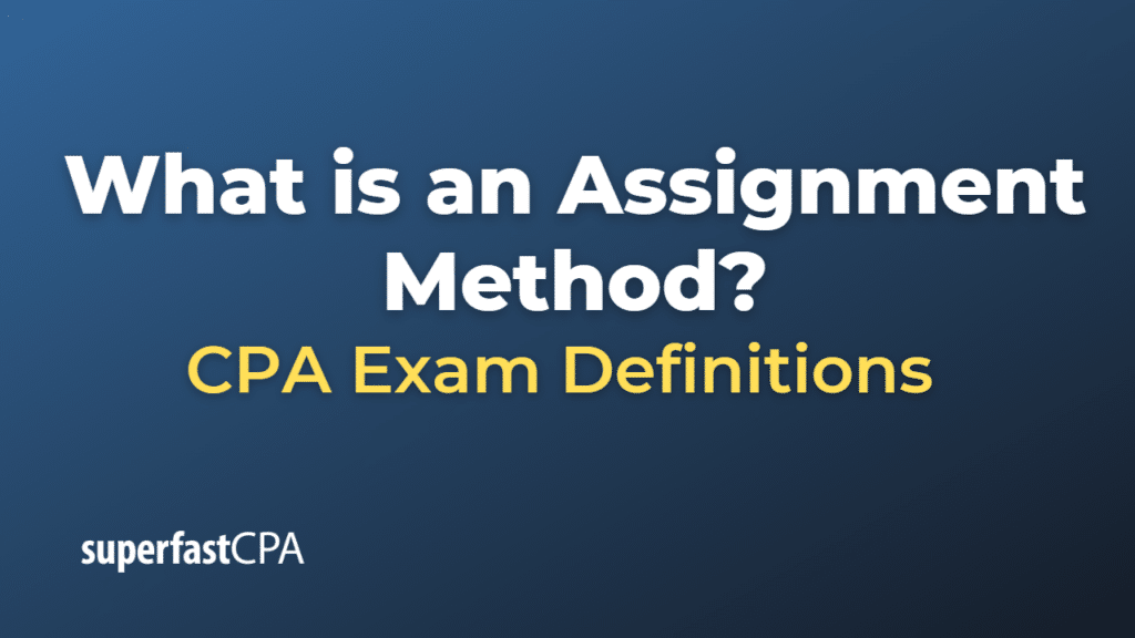 the central quality of assignment method is