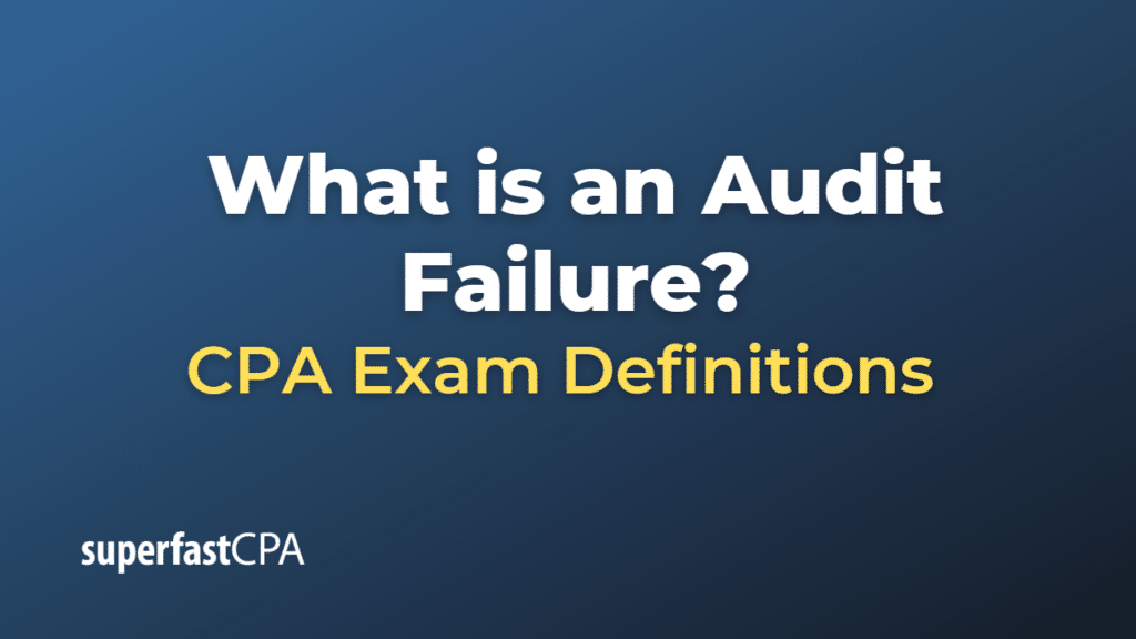 Audit Failure