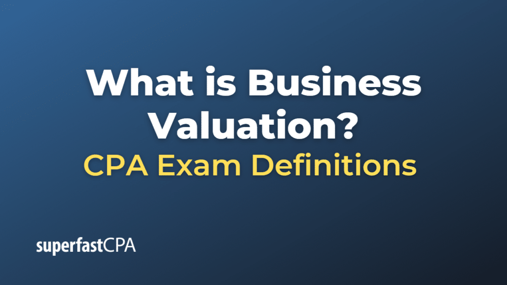 Business Valuation