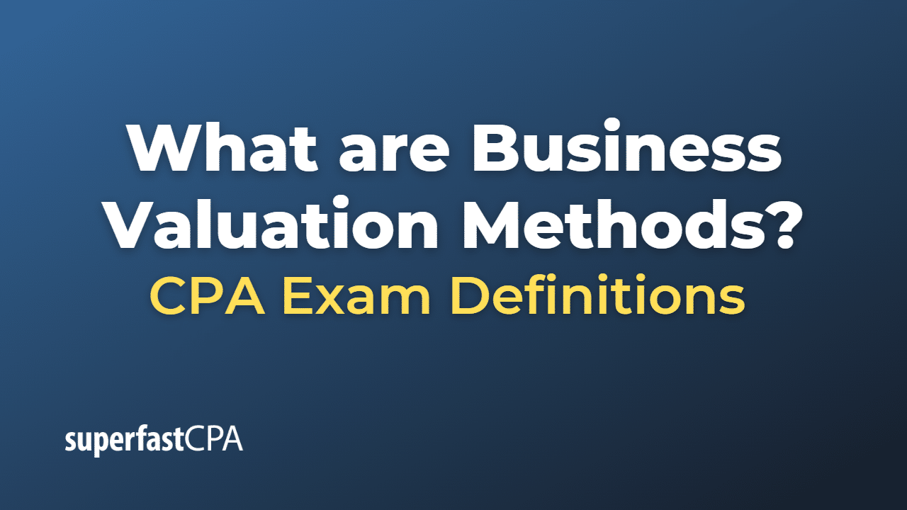 Business Valuation Methods
