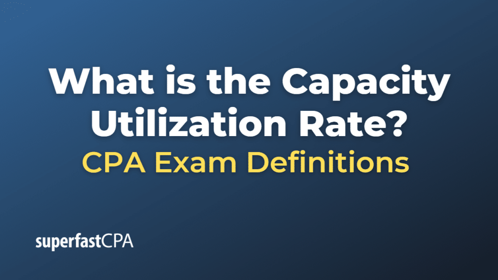 Capacity Utilization Rate