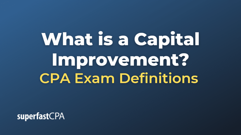 Capital Improvement