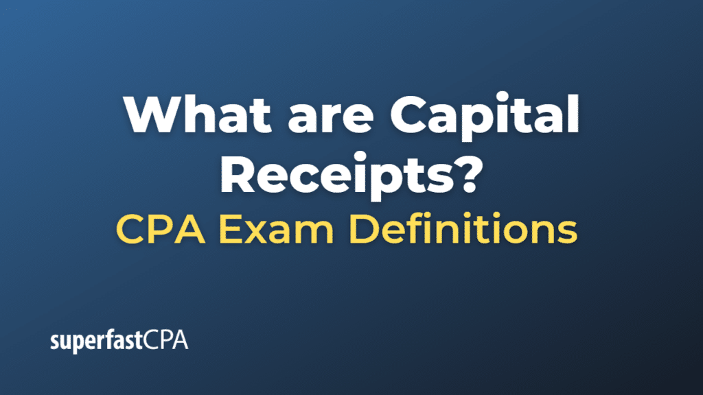 Capital Receipts