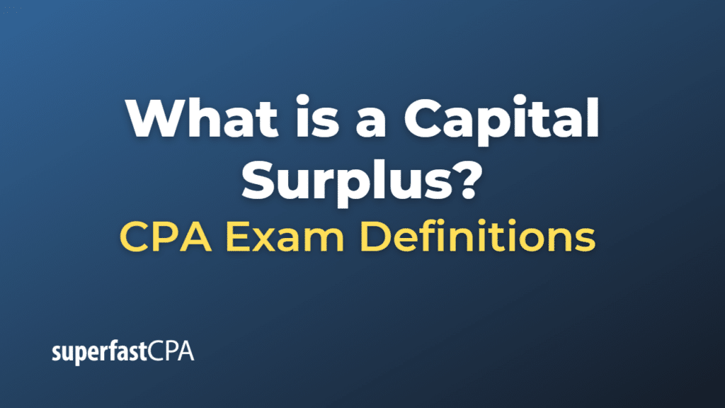 Capital Surplus