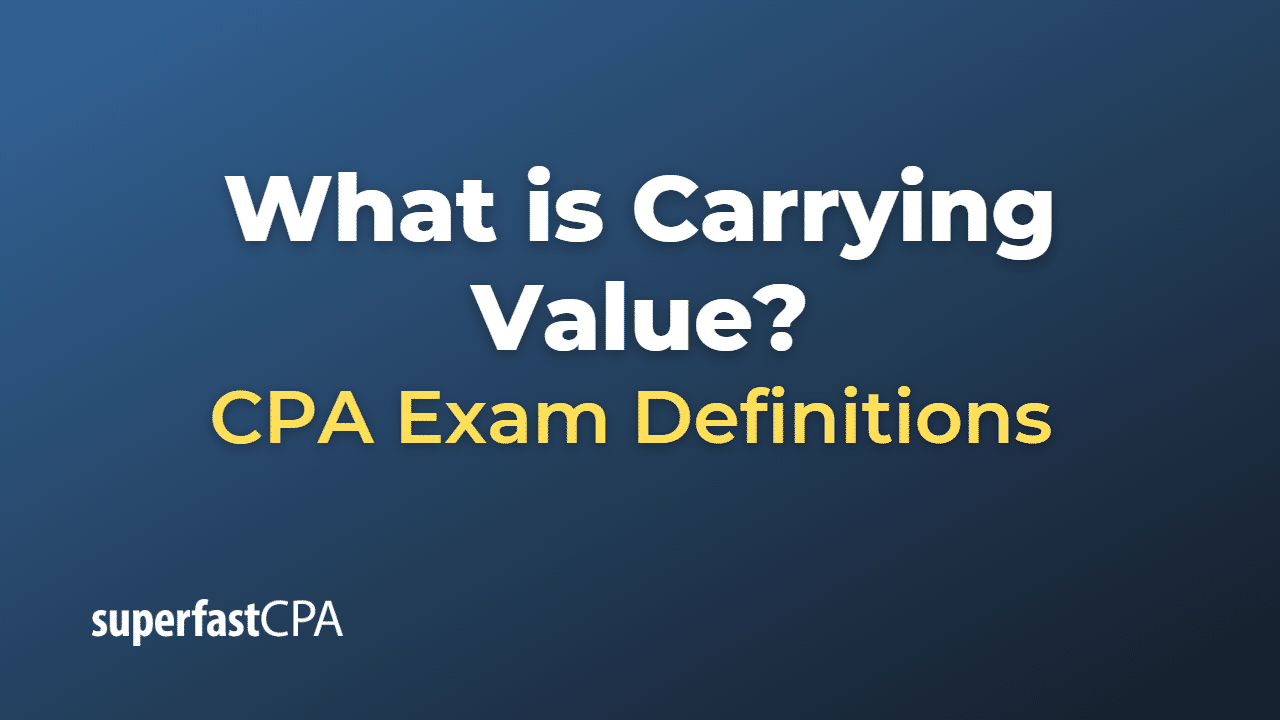 what-is-carrying-value