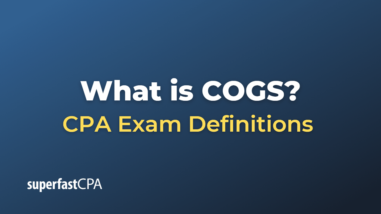 What is COGS?