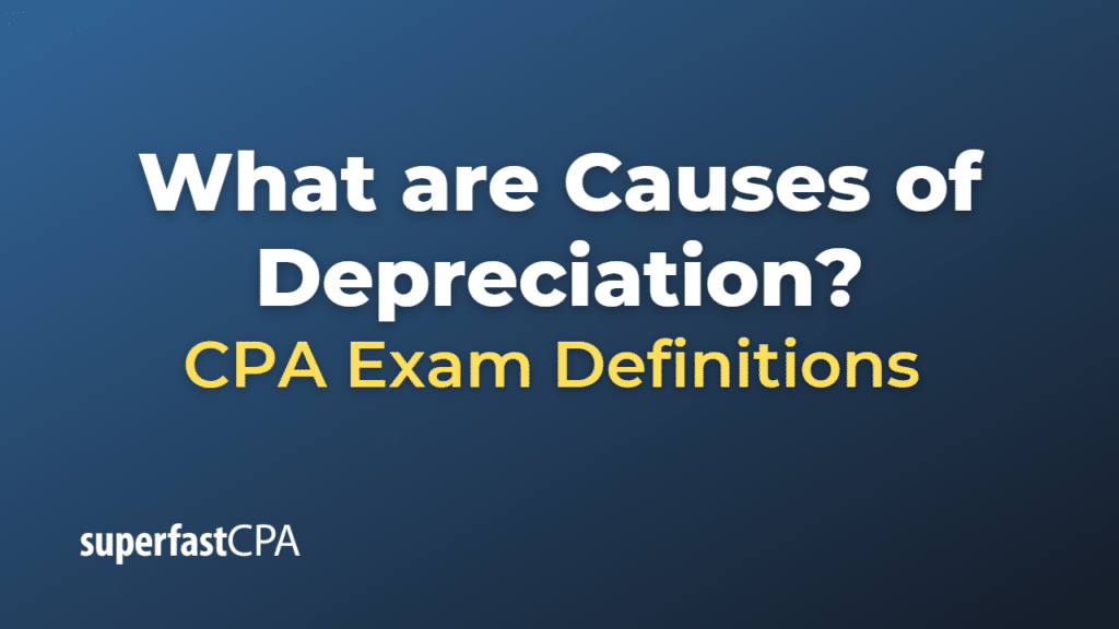 Causes of Depreciation