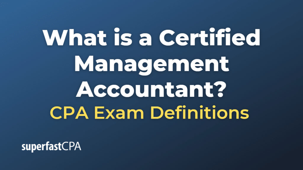 Certified Management Accountant