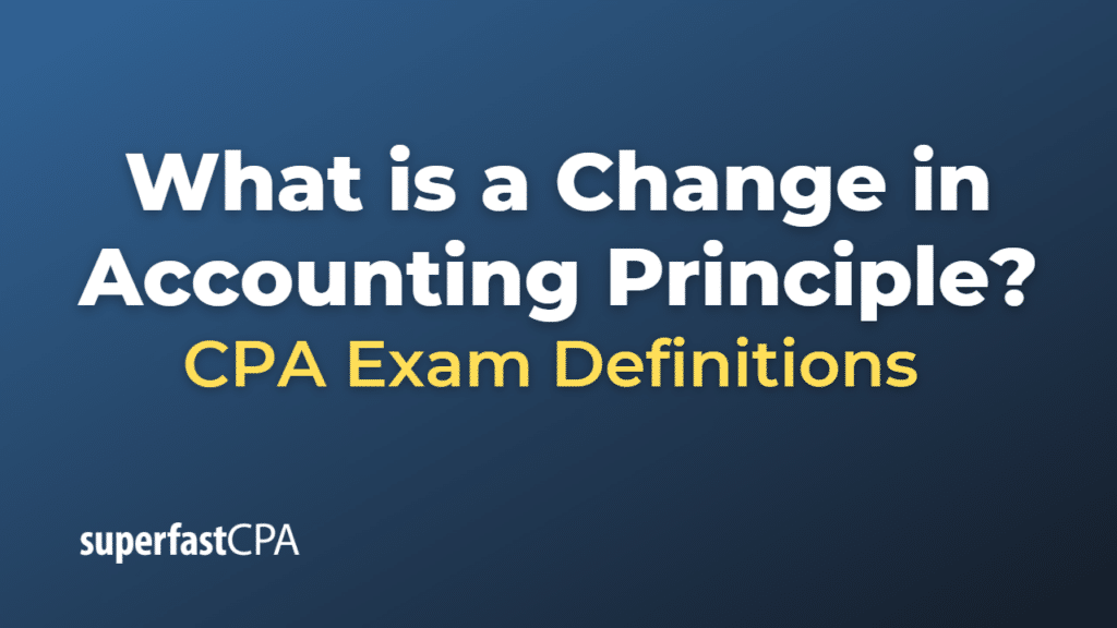 Change in Accounting Principle