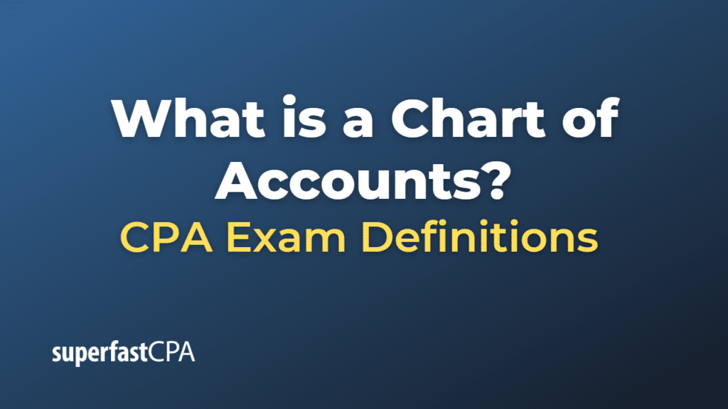 Chart of Accounts