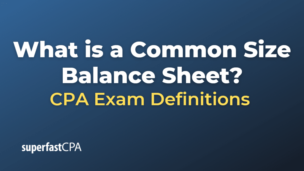 Common Size Balance Sheet